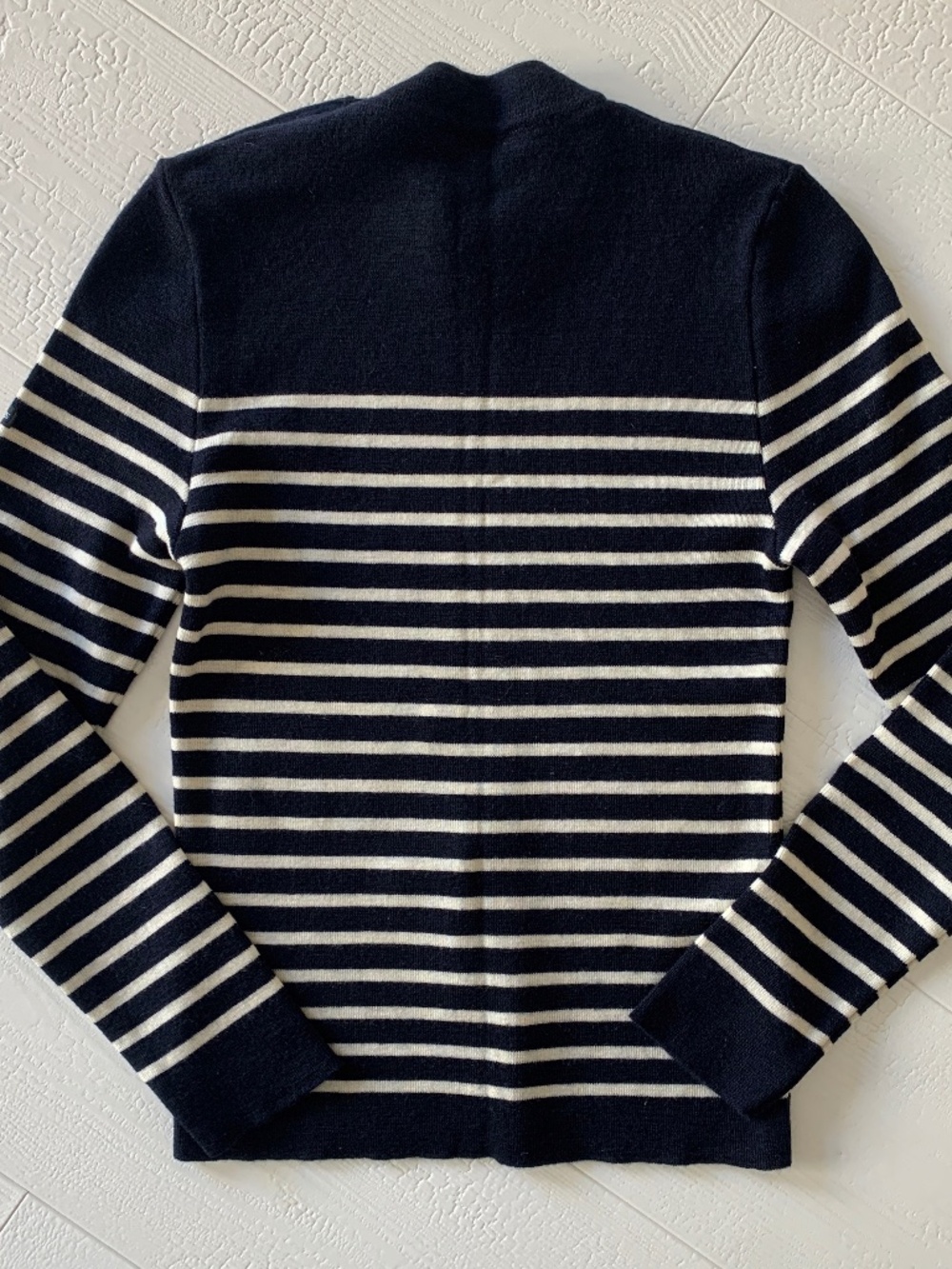 SAINT JAMES Classic Striped Wool Crewneck Sweater